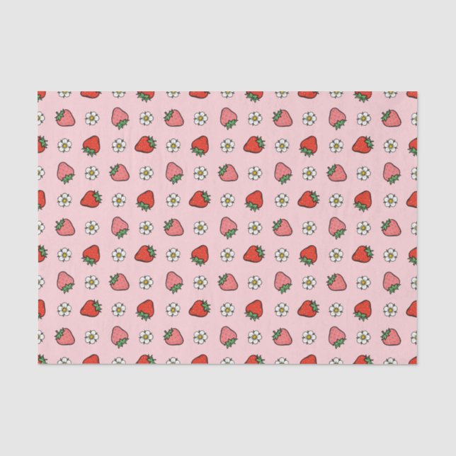 Strawberries Tissue Paper (Front)