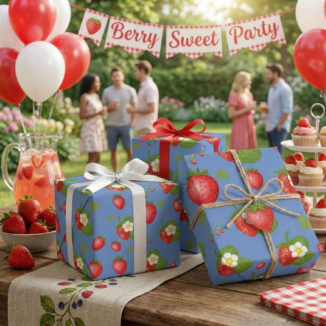 Strawberries  wrapping paper (Creator Uploaded)
