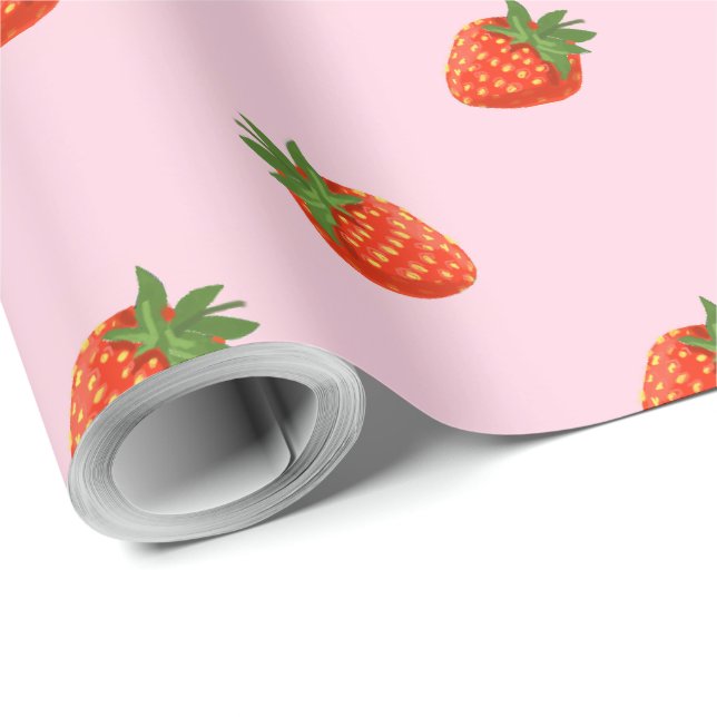 Strawberries Wrapping Paper (Roll Corner)