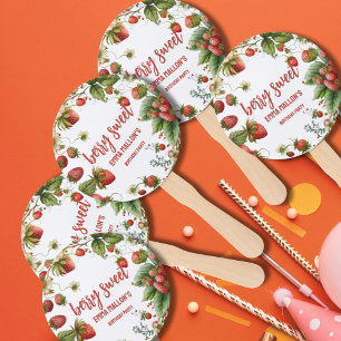 Strawberry 1st Birthday Berry First Hand Fan