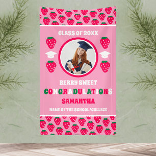 Strawberry 2024 Graduation Photo Banner