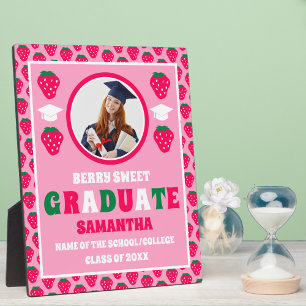 Strawberry 2025 Graduate Photo Graduation Plaque