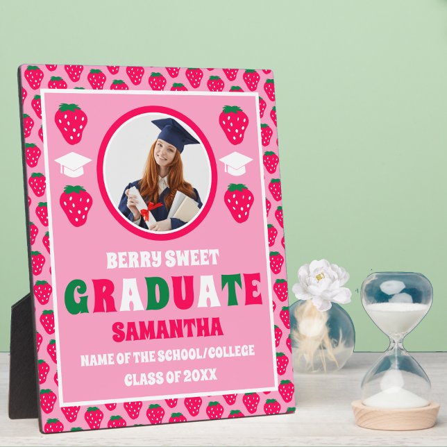 Strawberry 2025 Graduate Photo Graduation Plaque (Creator Uploaded)