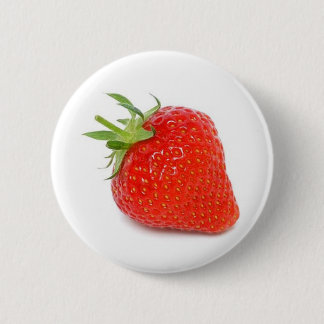 Strawberry 6 Cm Round Badge