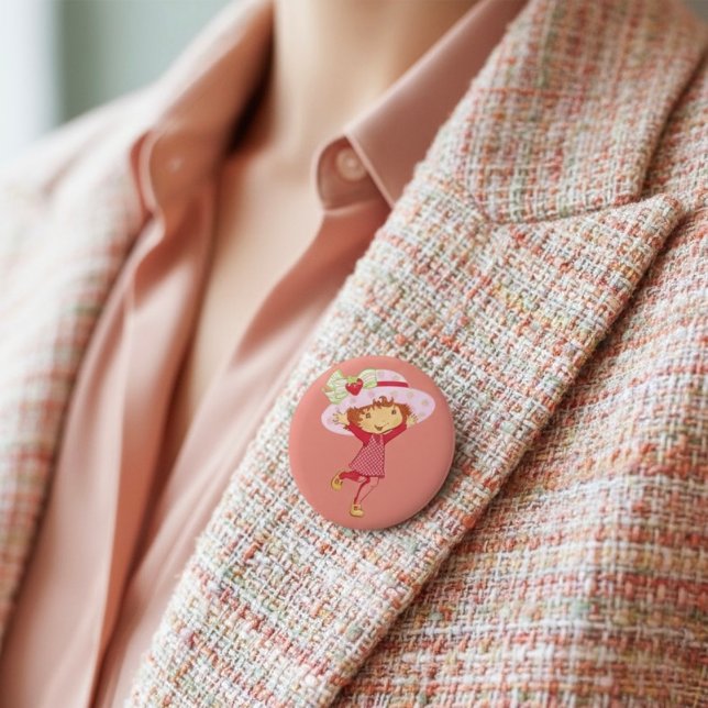 Strawberry 6 Cm Round Badge (Creator Uploaded)