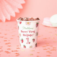 Strawberry and Daisy Berry First Birthday Summer