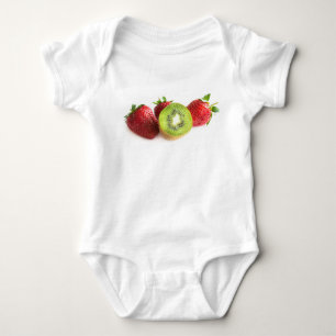 Strawberry and kiwi baby bodysuit