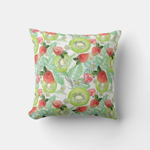 Strawberry and kiwi. cushion