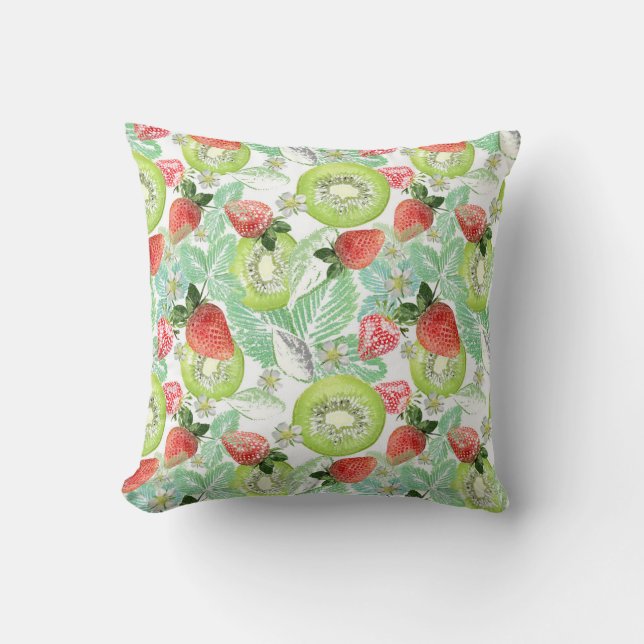 Strawberry and kiwi.  cushion (Front)
