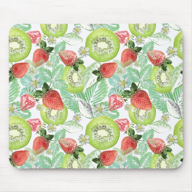 Strawberry and kiwi.  mouse pad (Front)