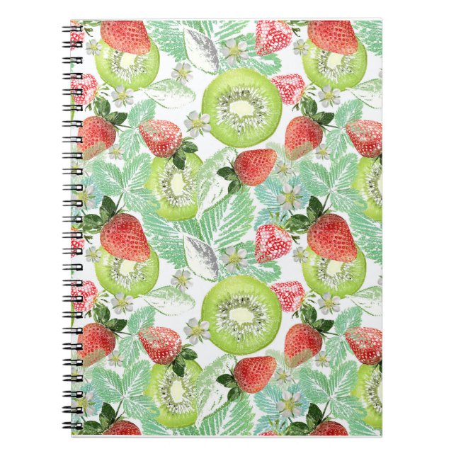 Strawberry and kiwi.  notebook (Front)