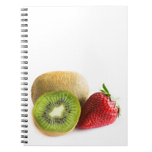 Strawberry and kiwi spiral notebook (Front)