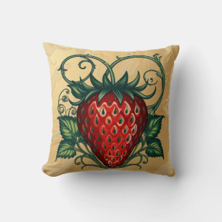 Strawberry Art Design Cushion