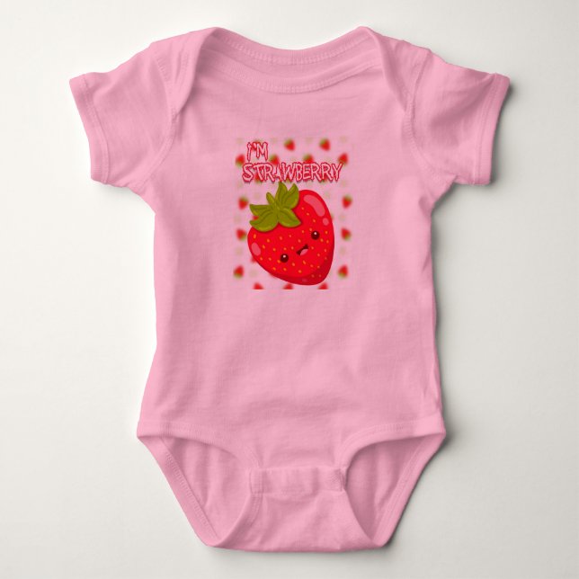 Strawberry Baby Bodysuit (Front)
