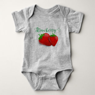 Strawberry baby bodysuit