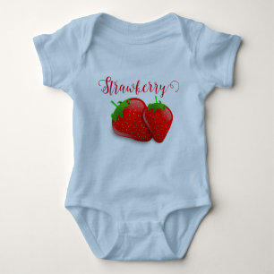 Strawberry baby bodysuit