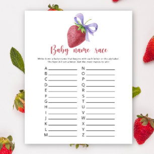 Strawberry - Baby name race game
