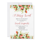 Strawberry Baby Shower Girl Invitation