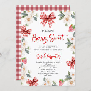 Strawberry Baby Shower Invitation