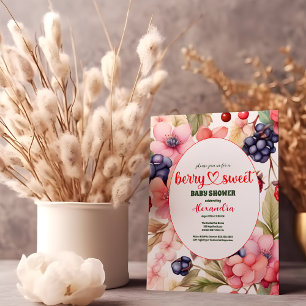 Strawberry Baby Shower Invitation