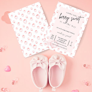 Strawberry Baby Shower Invitation