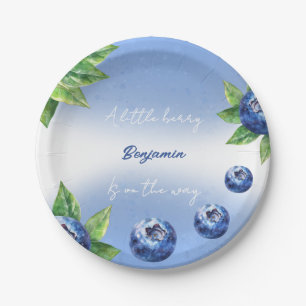 Strawberry Baby Shower Paper Plate
