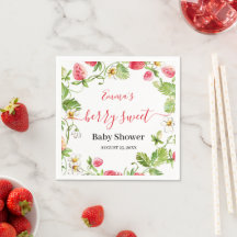 Strawberry Baby Shower Summer Berry Sweet