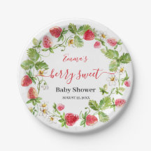 Strawberry Baby Shower Summer Berry Sweet 