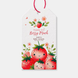 Strawberry Baby Shower Thank You Berry Much  Gift Tags