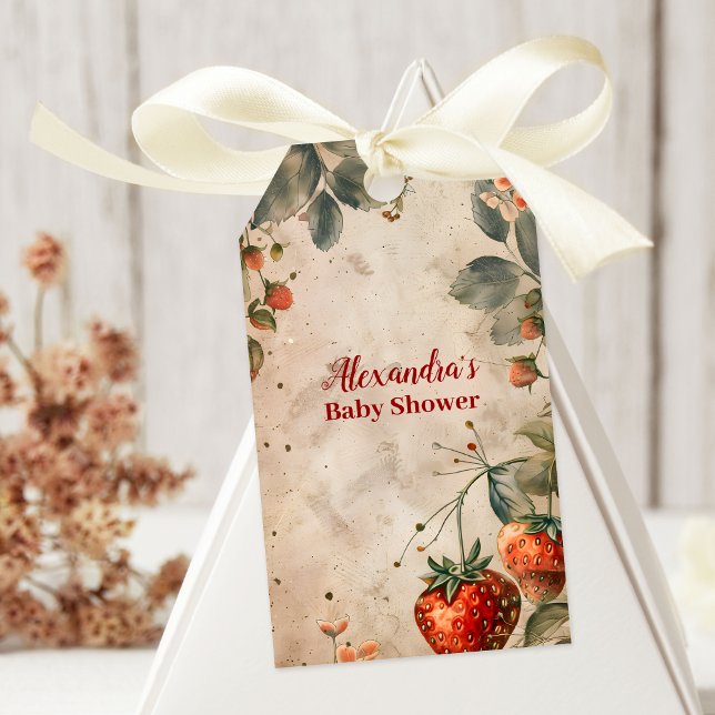 Strawberry Baby Sweet Shower  Gift Tags (Creator Uploaded)