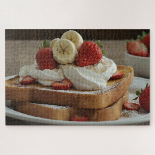 Strawberry & Banana French Toast Jigsaw Puzzle