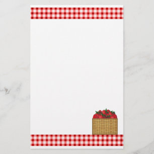 Strawberry Basket Stationery