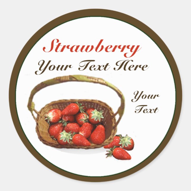 Strawberry Basket Sticker (Front)