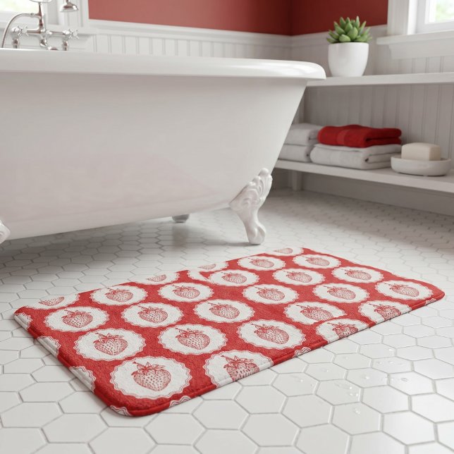 Strawberry Bath Mat (Creator Uploaded)