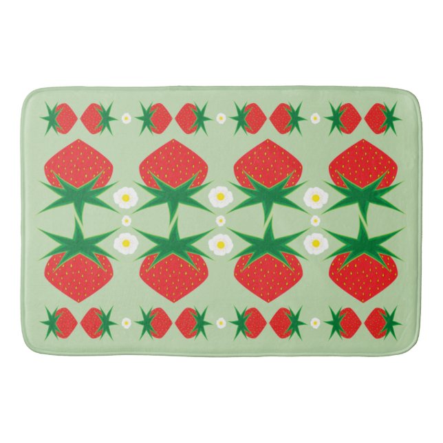 Strawberry Bath Mat (3 Sizes) (Front)