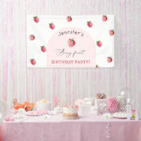 Strawberry berry 1st birthday party