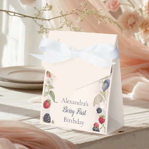 Strawberry Berry First 1st Birthday Party  Favour Box