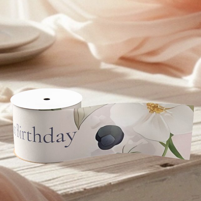  Strawberry Berry First 1st Birthday Party  Grosgrain Ribbon (Creator Uploaded)