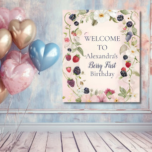  Strawberry Berry First 1st Birthday Party  Tapestry