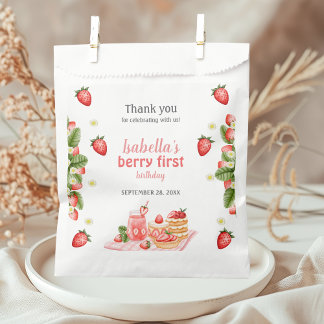 Strawberry Berry First Berry Favour Bags