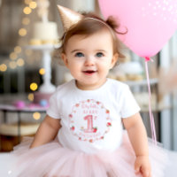 Strawberry Berry First Birthday Baby 