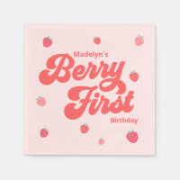 Strawberry Berry First  Birthday Summer