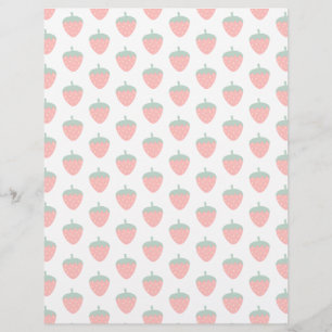 Strawberry Berry Fruit Red Farm Summer Produce Custom Letterhead
