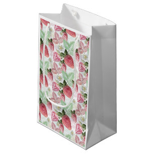 Strawberry, berry, red, fresh, ripe, sweet, food, small gift bag