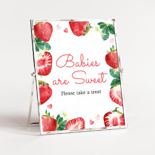 Strawberry Berry Sweet Babies are Sweet Poster