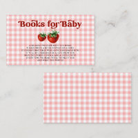 Strawberry Berry Sweet Baby Shower Book Request