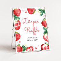 Strawberry Berry Sweet Baby Shower Diaper Raffle