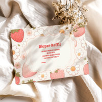 Strawberry Berry Sweet Baby Shower Diapper Raffle