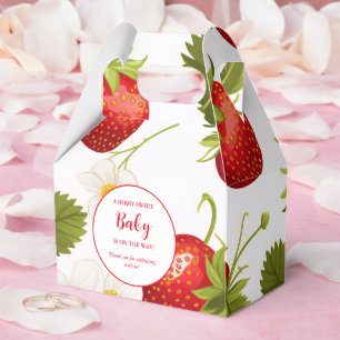 Strawberry Berry Sweet Baby shower Favour Box