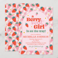 Strawberry Berry Sweet Baby Shower